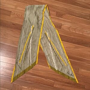 Pierre Cardin Yellow and Green Scarf